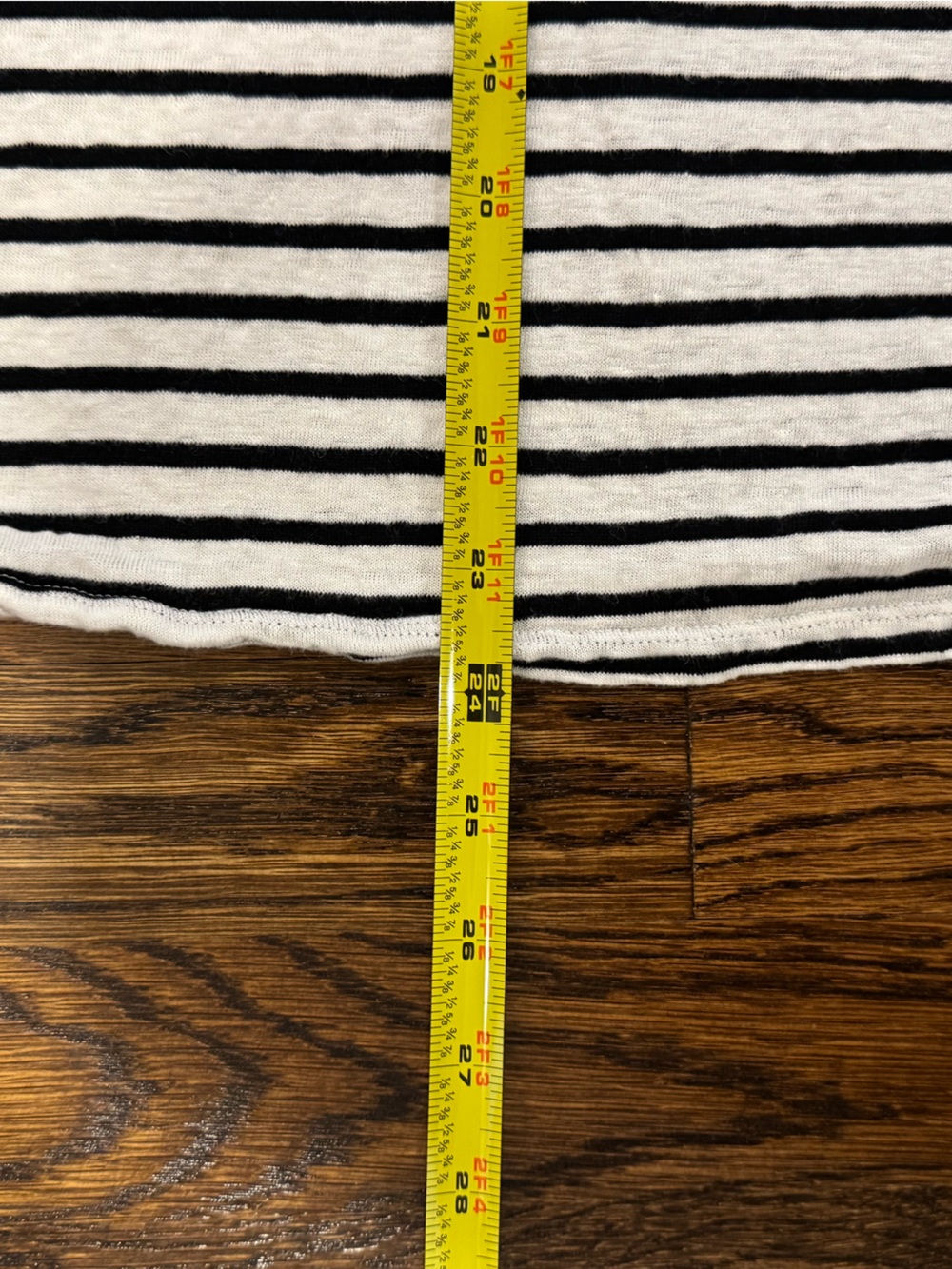Eileen Fisher L Black/White Striped Linen Shirt - Picture 6 of 6